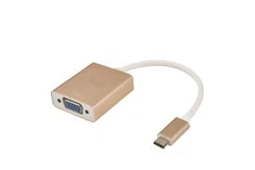 Μικρές παραγγελία υποστήριξη για USB 3.1 τύπου C να προσαρμογέα VGA (M/F) αυξήθηκε χρυσό χρώμα σε απόθεμα