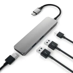 Προσαρμογέας τύπου HUB τύπου USB, πολύ λεπτό αλουμίνιο τύπου πολλαπλών θυρών τύπου C με 4Κ HDMI USB 3.0 με θύρα φορτιστή τύπου C PD3.0 Μετατροπέας για νέο MacBook Pro, συσκευές Chromebook TV USB C συσκευές και πολλά άλλα ...