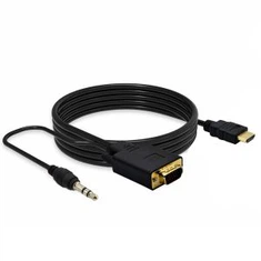 Προσαρμογέας καλωδίου HDMI σε VGA με ακουστικό 3,5mm ήχου 2M 5M