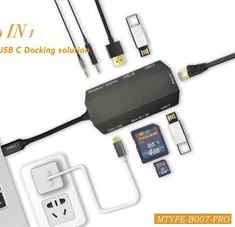 C USB σε διανομέα ήχου μικροφώνου 3,5 mm