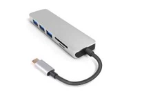 ΘΥΡΟΣ ΤΥΠΟΥ USB C, διανομέας κάρτας USB C με 2 θύρες USB 3.0 HUB