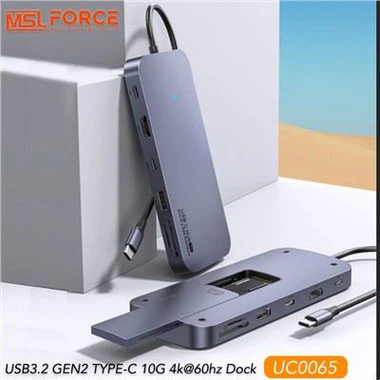 Infiniti Edition USB3.2 GEN2 USB C Data10Gbps 4k@60hz Dock with M.2 Enclosure