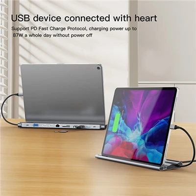 Στήριγμα Ipad με Ethernet Usb C Hub