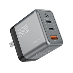 Φορτιστής τοίχου PD65W GaN Τρεις θύρες USB C USB A